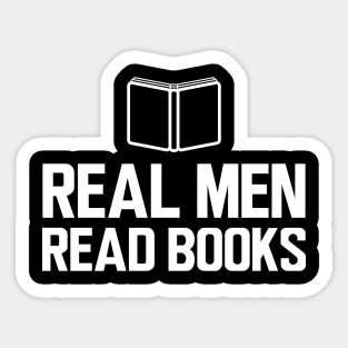 Book - Real men read books Sticker